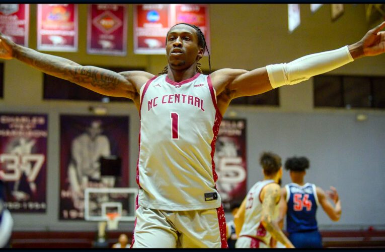 NCCU Men’s Basketball Secures First MEAC Win with Dominant Performance Against UMES