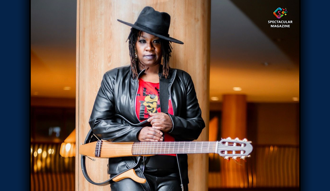 Durham soul artist Jasmé Kelly, known as the Daughter of Soul, poses with her guitar to promote her new single ‘Gypsy Soul.’