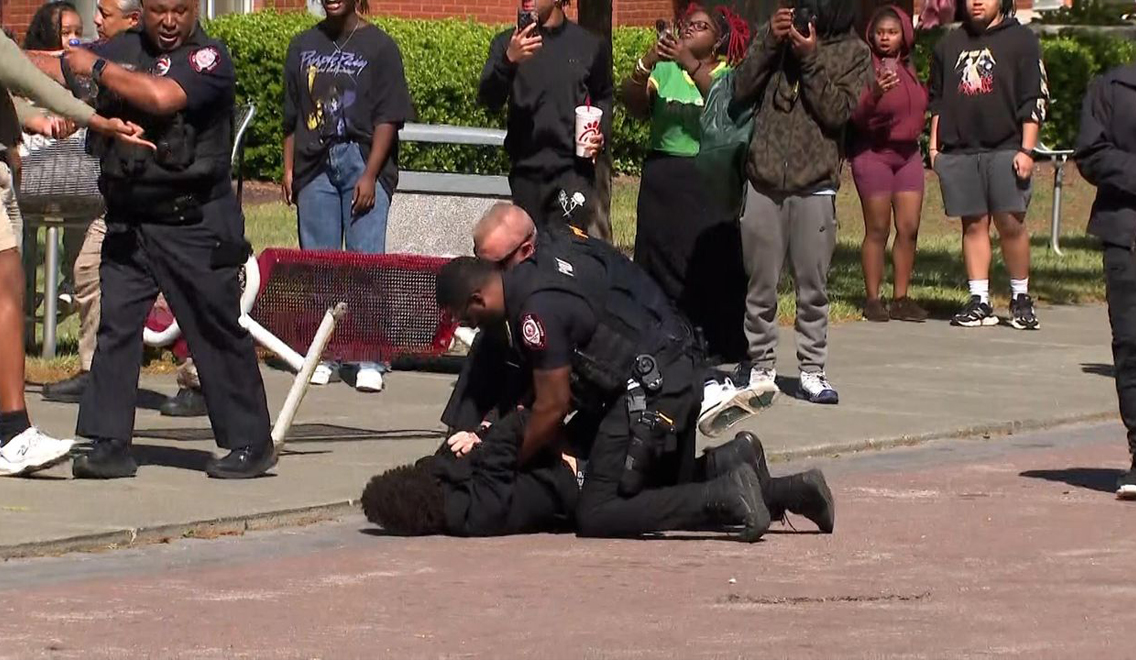 Capturing the chaos that led to the arrest of the group now known as the Durham 5.