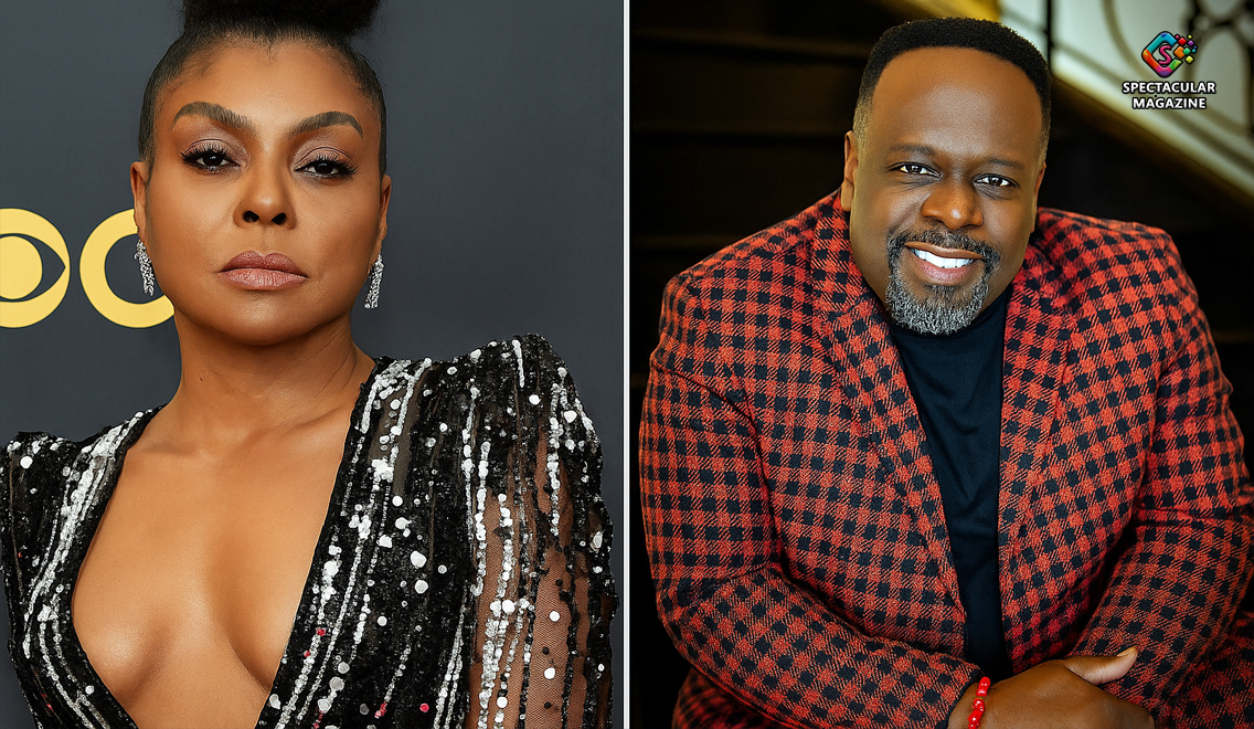Side-by-side portraits of Taraji P. Henson and Cedric the Entertainer, lead cast in the 2026 Broadway revival of Joe Turner’s Come and Gone.