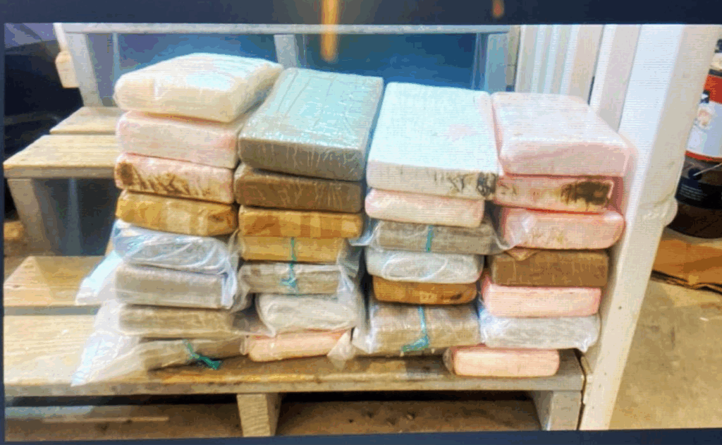 Packages of cocaine and methamphetamine seized by law enforcement during the investigation of Clayton woman Oralia Rodriguez-Flores, who was sentenced to 11 years in federal prison