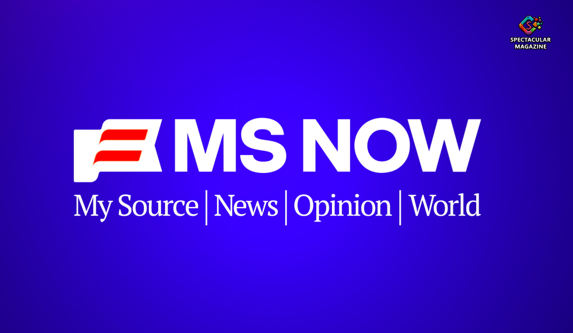 MSNBC studio logo representing the network’s rebrand to MS NOW under Versant Media Company