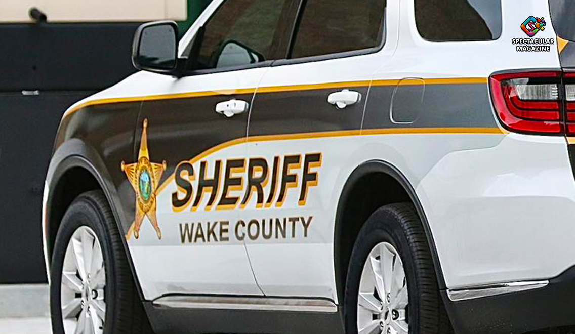 Wake County Sheriff’s Office patrol vehicle parked outside a residence during an aggravated death investigation