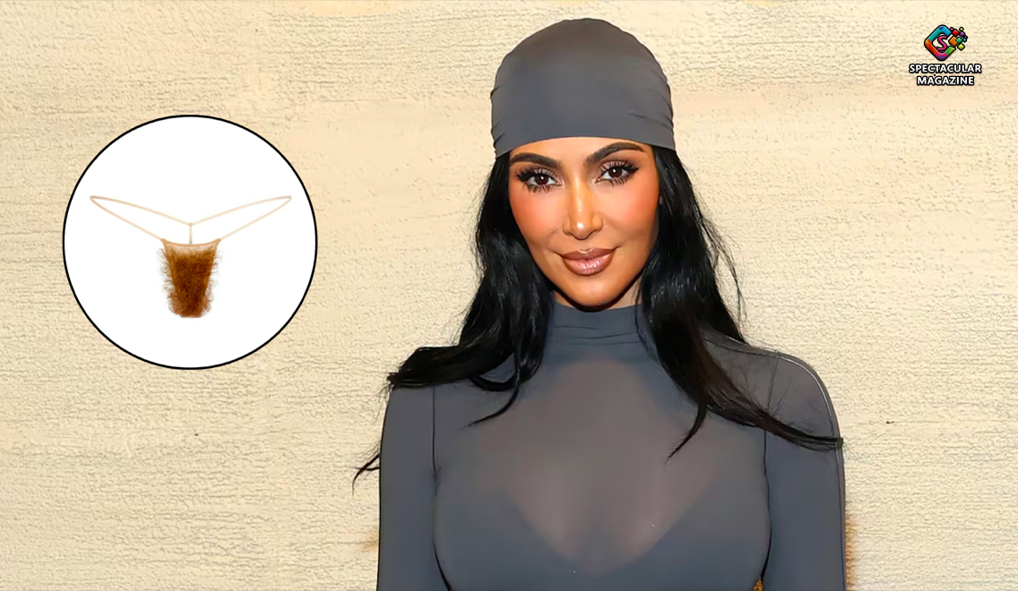 Kim Kardashian promotes Skims’ new faux-hair thong ‘The Ultimate Bush,’ a $32 underwear item that sold out within minutes of launch