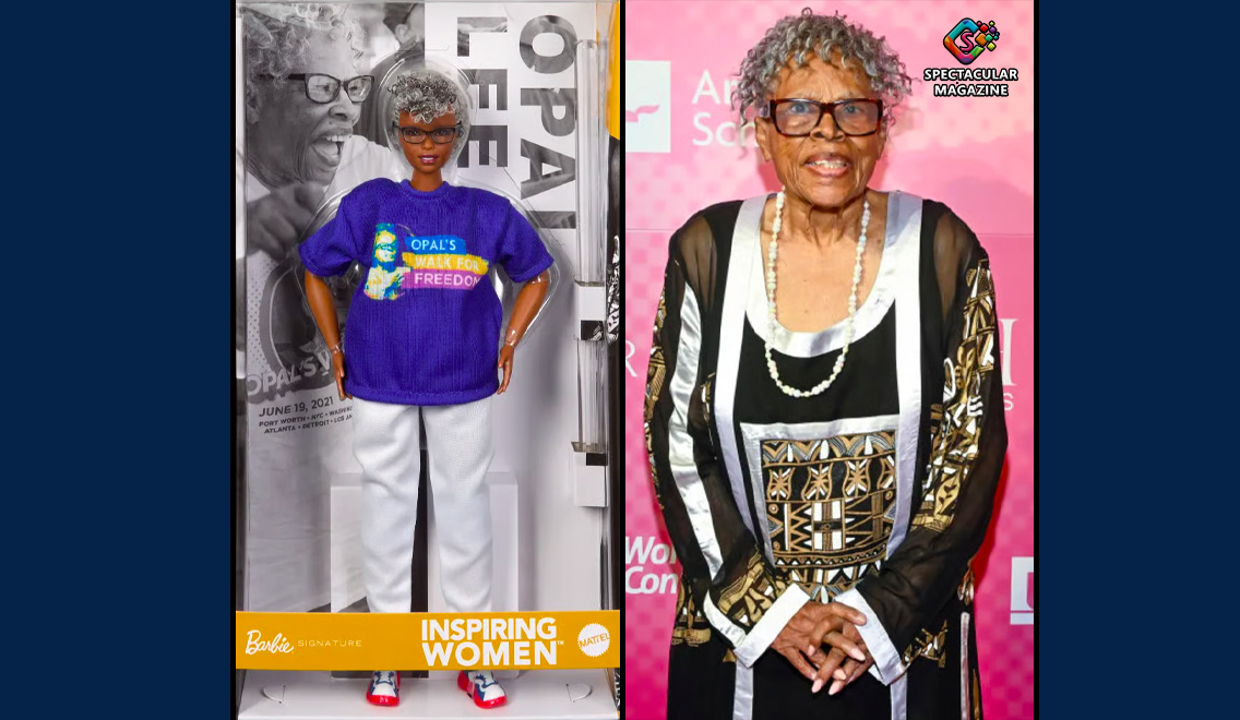 Dr. Opal Lee honored with Barbie Inspiring Women doll celebrating her role in making Juneteenth a federal holiday and preserving Black history.