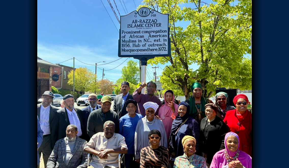 Ar-Razzaq Islamic Center in Durham NC recognized as first mosque in North Carolina with historic marker