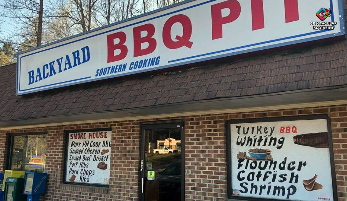 Backyard BBQ Pit restaurant exterior in Durham North Carolina