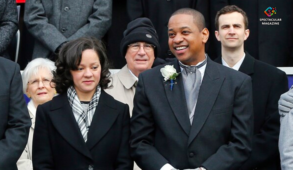 Justin Fairfax and wife Cerina Fairfax at inauguration ceremony before tragic murder-suicide in Virginia